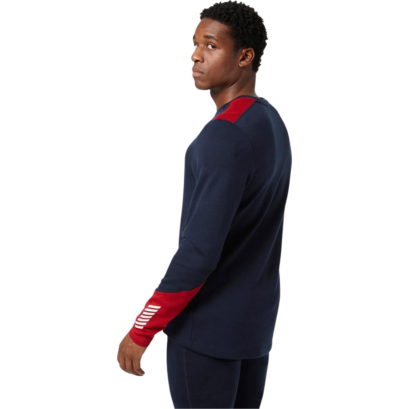 Helly Hansen Mens Lifa Merino Midweight Crew Base Layer 49364 - Navy